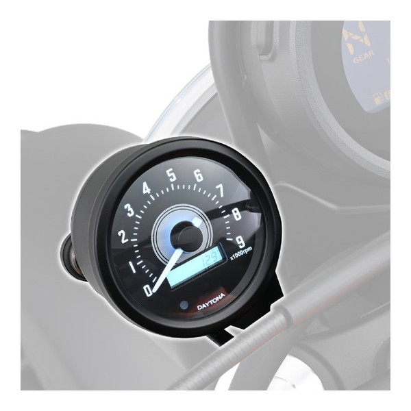 D33103 VELONA 電気式 タコメーター CL250/500(23)専用 ホワイトLED φ60 9000rpm表示