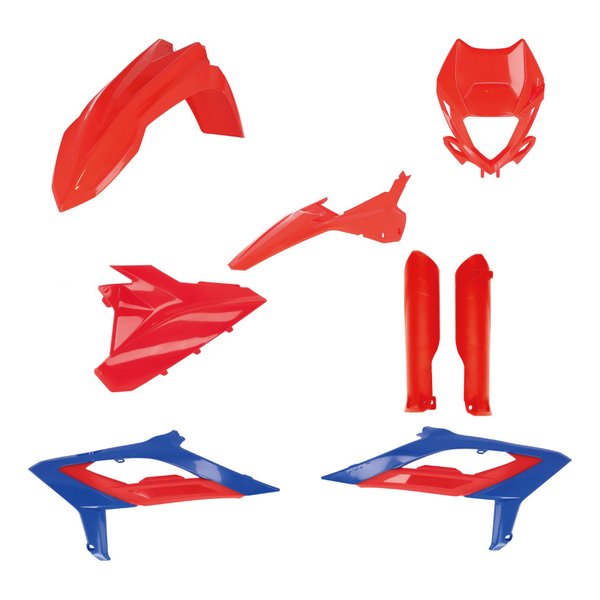 PLASTICフルキットRR2T200/250 23-24 ブルー/レッド AC-25461BL/RD