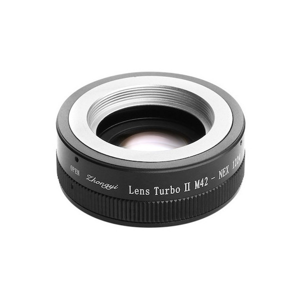 中一光学 Lens Turbo II M42-NEX [フォーカルレデューサー マウントアダプター(M42マウントレンズ ソニーNEX/α.Eマウント)]