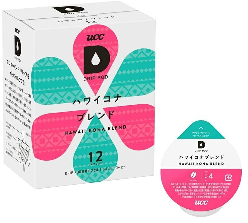 【送料無料】UCC 上島珈琲 DRIP PODハワイコナブレンド専用カプセル 12箱セット(12個入12箱)
