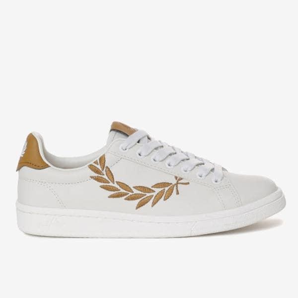 男女兼用 (FRED PERRY) B721 レザー ブランド ホワイト レザー スニーカー_SFPU2315351_254