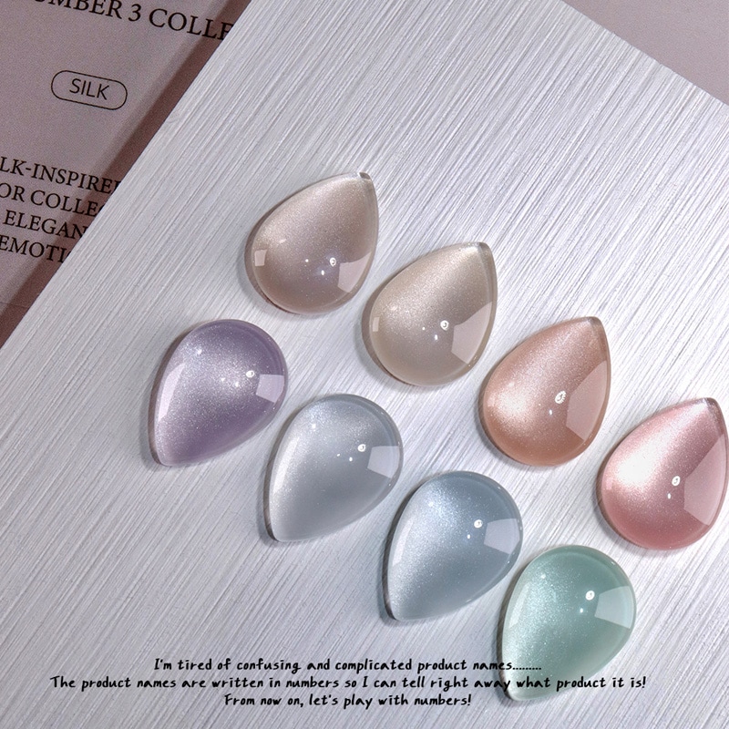 [SOOZZA] SILKY マグネットジェル [8色セット] とろりと手に吸いつくシルクのようになめらかに満ちあふれる水光マグネットジェル