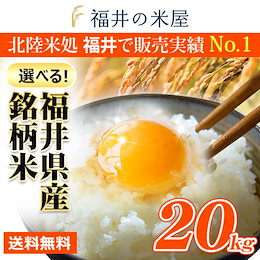 【30年産】選べる福井県産銘柄米 20kg【2200円SHOPクーポン使えます】北陸米処の美味しいお米を集めました!【ハナエチゼン/あきさかり/コシヒカリ/ミルキークィーン】※銘柄によって価格差有