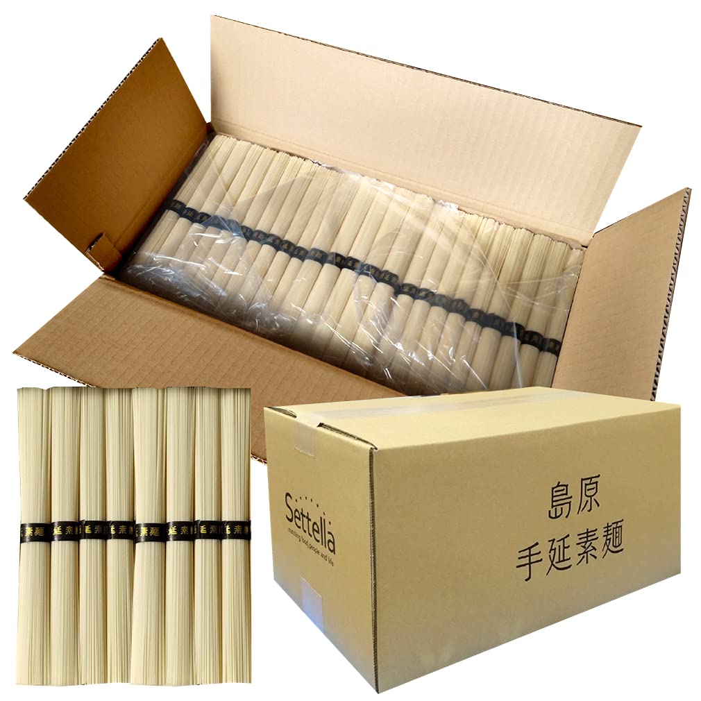 Settella 島原手延べそうめん 素麺 50g×160束 8kg 自宅用 業務用 訳あり 保存食