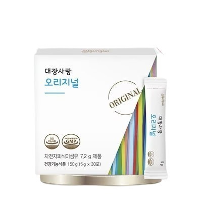 【お腹まわりサポート／30包】Daejang Sarang 大腸愛 オオバコ種皮 食物繊維パウダー／スティックタイプ健康習慣に