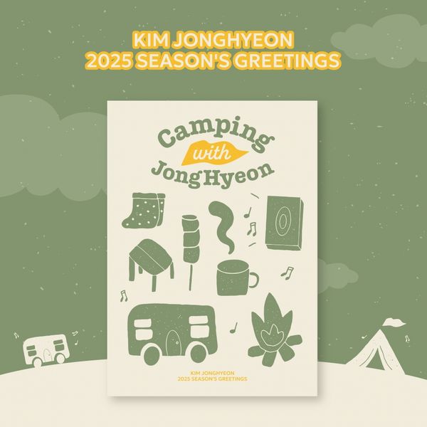 【流通特典】 KIM JONGHYEON (NUEST) 2025 SEASON’S GREETINGS [Camping with JongHyeon] シーグリ シーズングリーティング 公式カレン