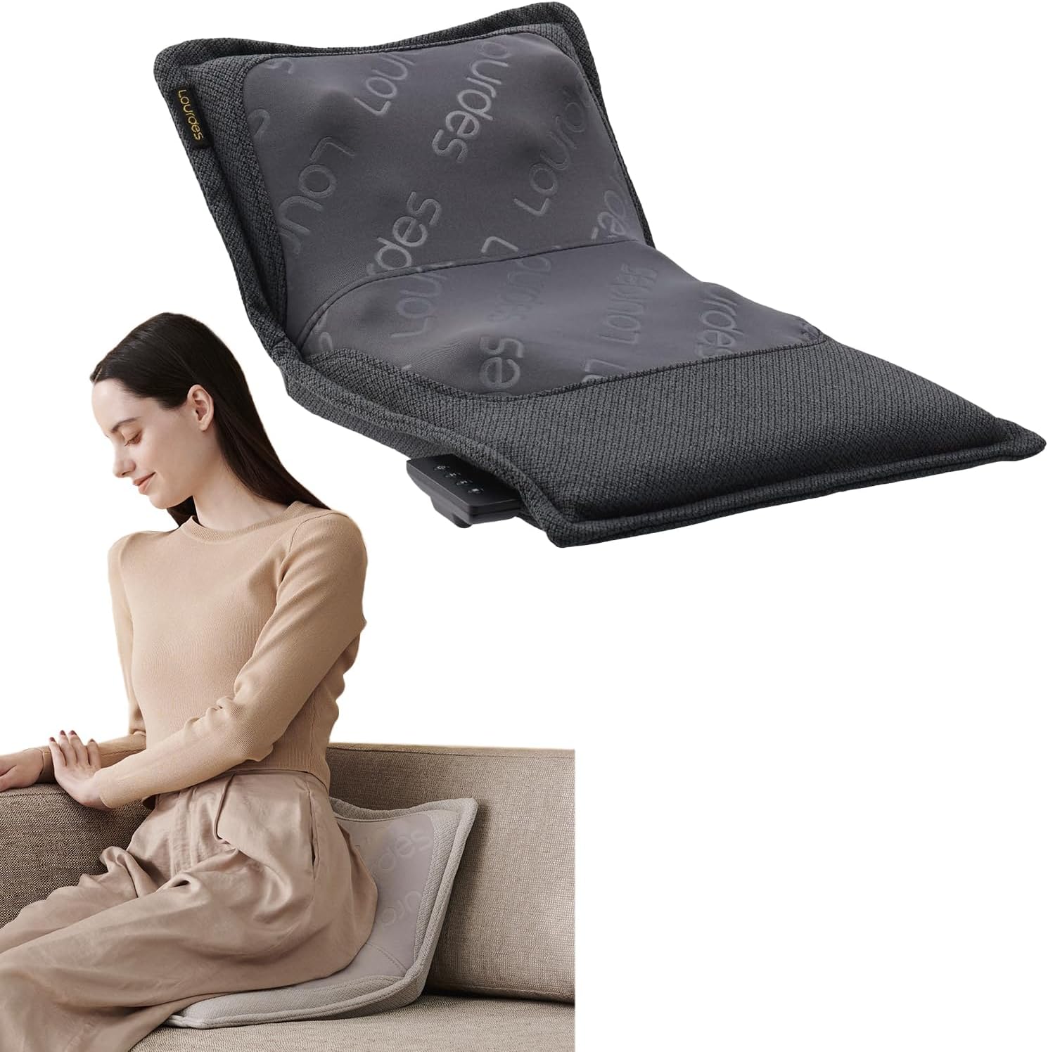 アテックス ATEX ルルド マッサージシート マッサージチェア 腰 お尻 背中 全身 プレミアムシートマッサージャー ダークグレー AX-HPL368dg 14,296円