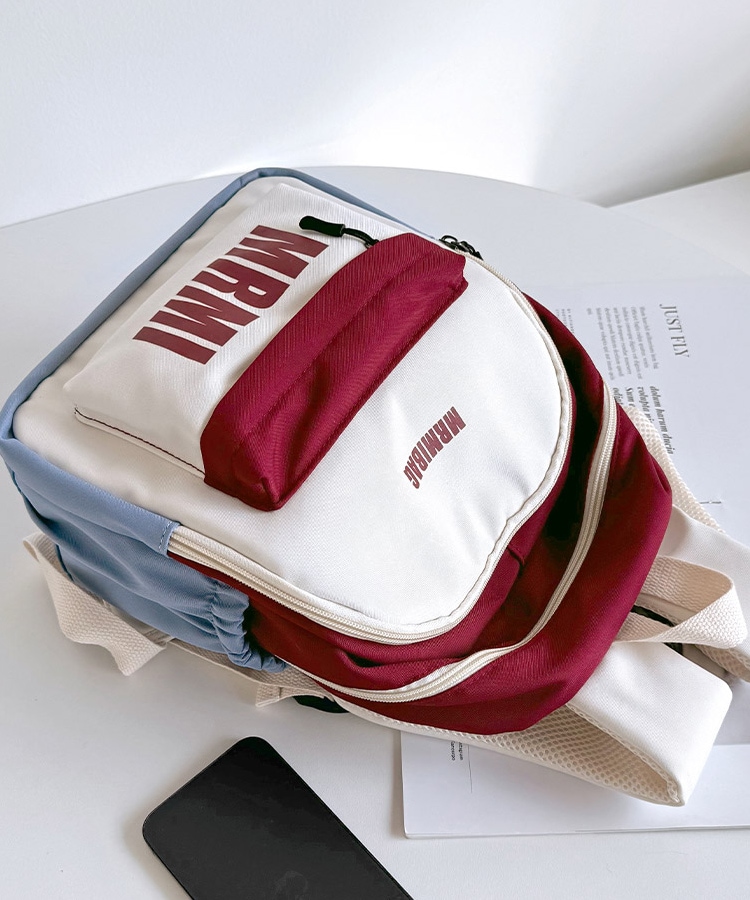 story. リュック　バックパック Qoo10 story bag A927 スクエア ジッパー ミディアム