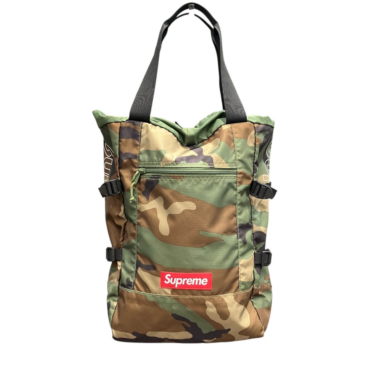 シュプリーム 19SS トートバックパック ウッドランドカモ リュック・デイパック ナイロン コーデュラ メンズ 中古