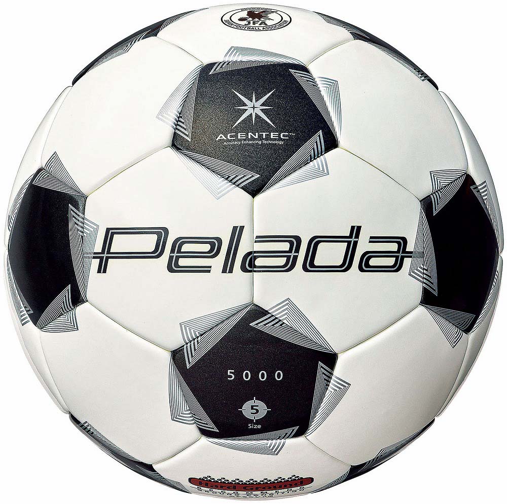 モルテン F5K5001 サッカーボール 5号球 ペレーダ5000土用（スノーホワイトパール×メタリックブラック） MTF5K5001