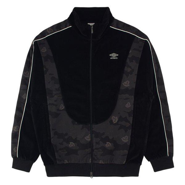 ベロアトラックジャケット UP422CFTN0 BLK0