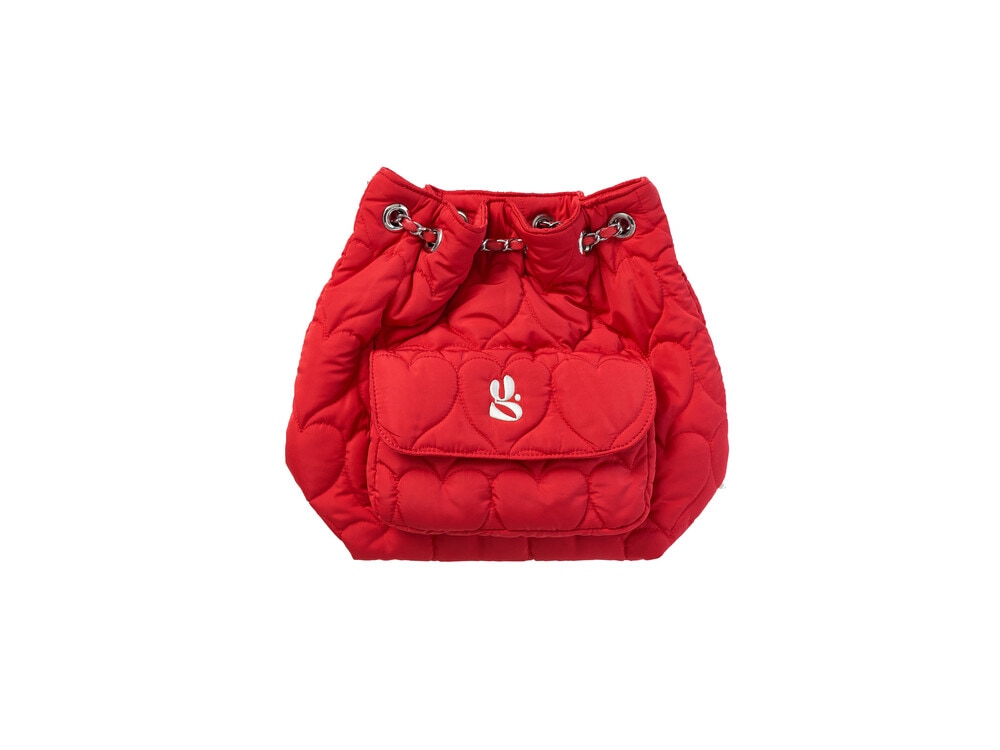 YEGG】Heart padding bag 2色