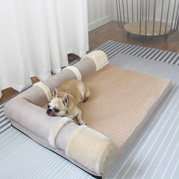 【即納】犬 ベッド 夏用 ペットベット おしゃれ 小型犬 中型犬 大型犬 猫 犬 洗える 夏 冷感 涼しい 枕 まくら ひんやり 寝具 犬の巣 猫ベッド