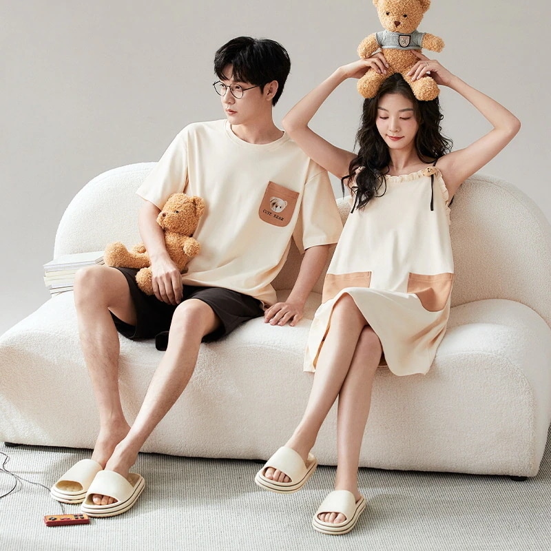 ペアパジャマ なら部屋着 ばかりでなく近くのコンビニにも行けます 4,805円