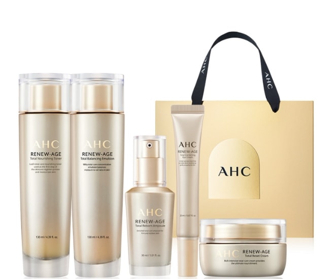 リニューエイジ トータル4種 ギフトセット1セット トナー130ml + エマルジョン130ml + クリーム50ml + アンプル30ml + アイクリーム20ml 7,134円