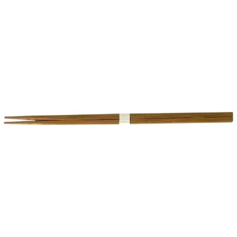 竹　24cm　炭化角箸　白帯巻　3000膳【取り寄せ商品・代引き不可・沖縄北海道離島不可】