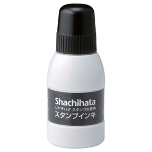 (まとめ) シヤチハタ スタンプ台専用補充インキ 40ml 黒 SGN-40-K 1個 (×10セット)
