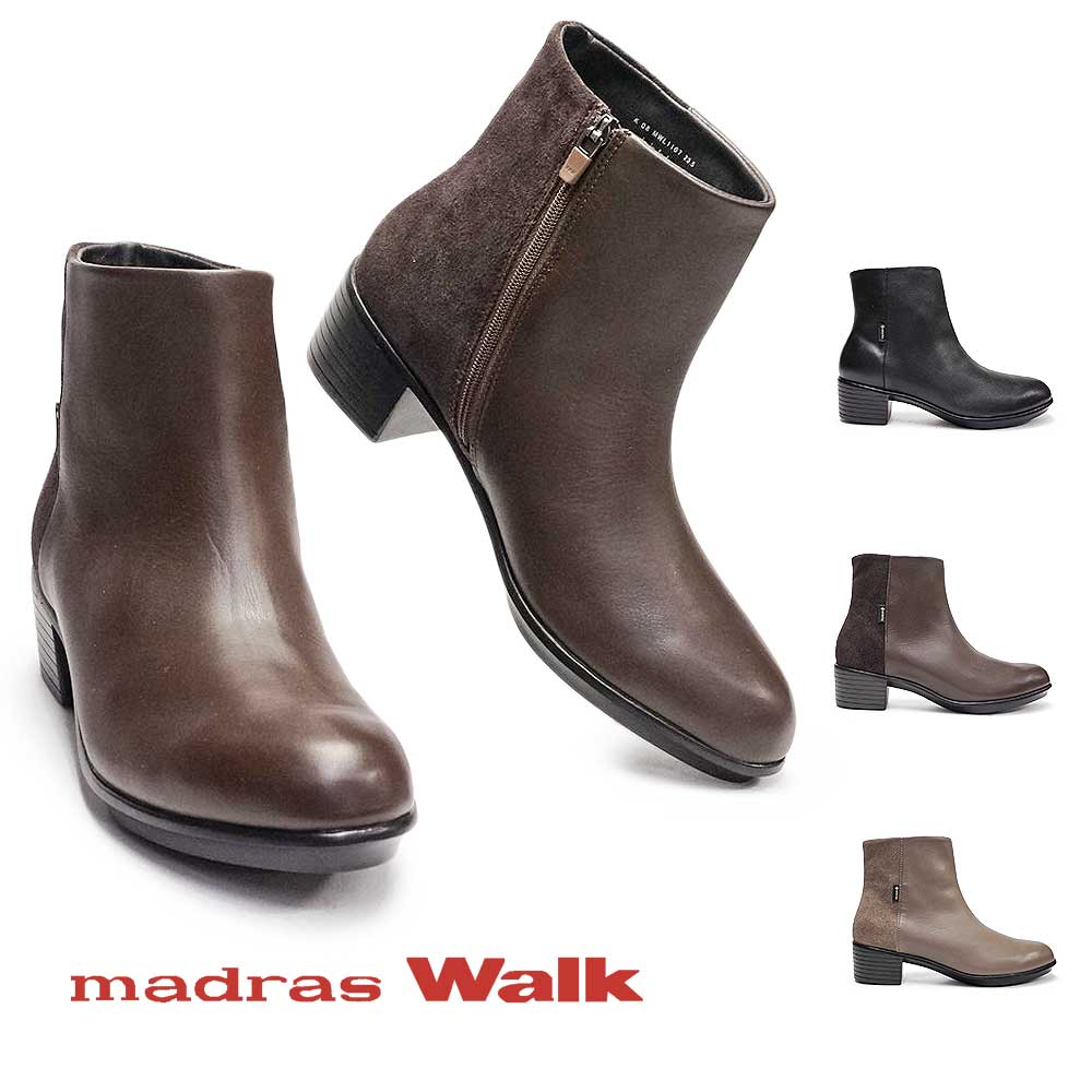 レディース ショートブーツ 防水 防滑 MWL1107 ゴアテックス 本革