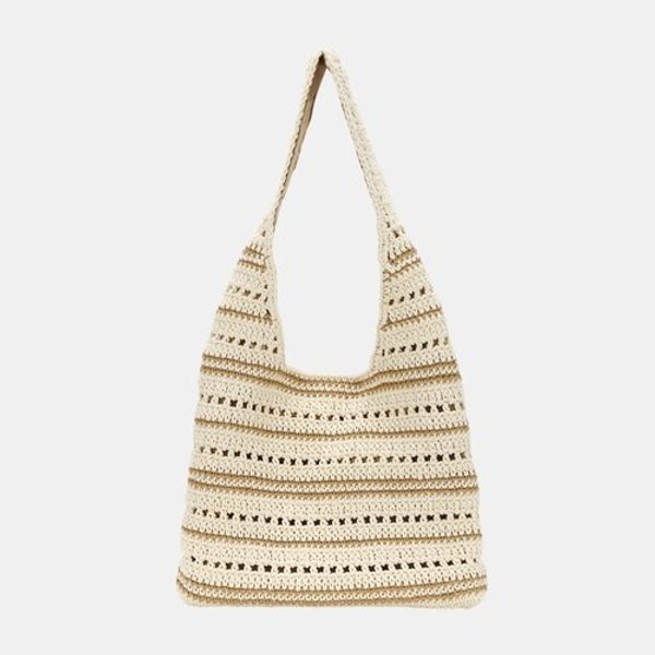 女性用ショルダーバッグ 編み物 ニット タブレット収納バッグ LAIN035