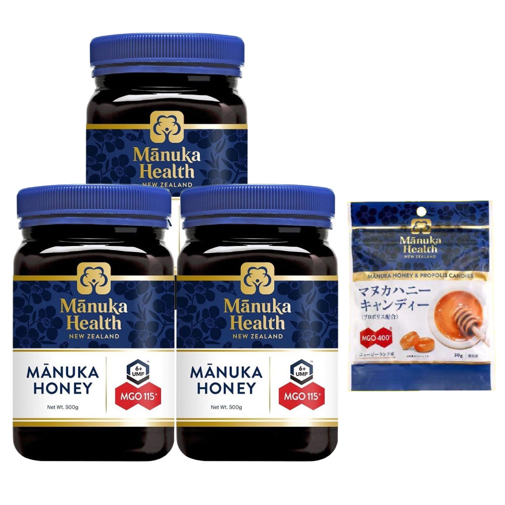 マヌカハニー MGO115+ ( 500g ) 3箱 正規品 蜂蜜 ハチミツ はちみつ