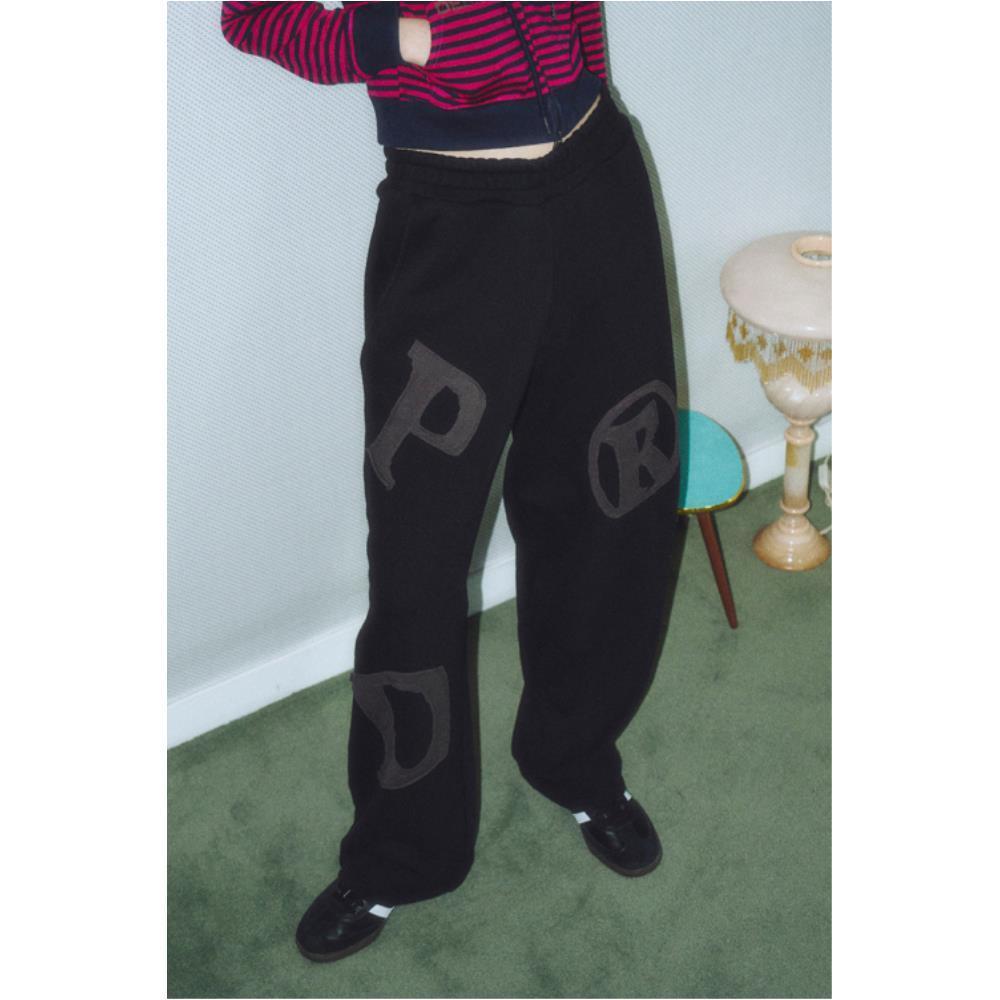 PRENDA PRDA BIG PATCH LOGO WIDE PANTS BLACK PRTVSSPT11WC 7,293円