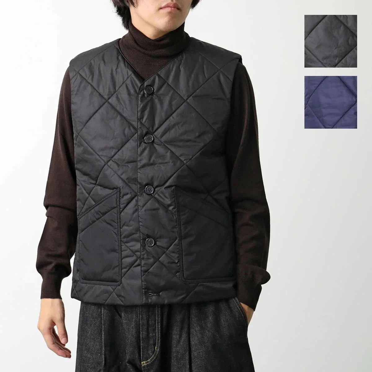 MACKINTOSH マッキントッシュ ベスト NEW HIG OCP0060 メンズ ナイロン ジレ キルティング 軽量 撥水 中綿入り カラー2色