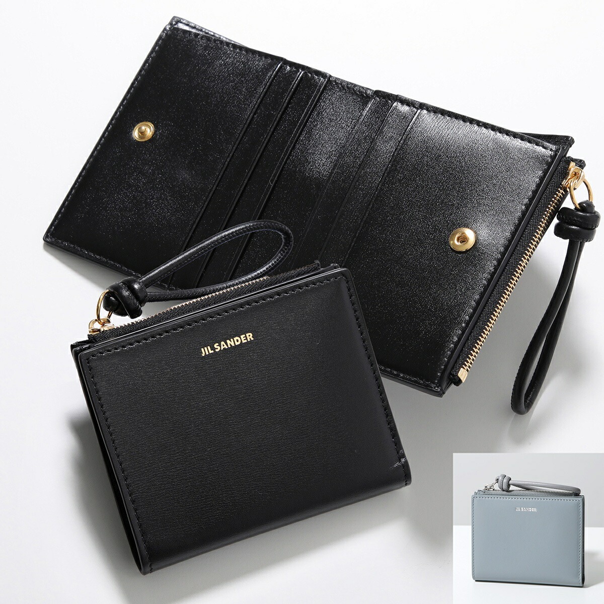 JIL SANDER ジルサンダー 二つ折り財布 J07UI0016 P4841 P5244 P5354 レディース レザー ミニ財布 豆財布 ロゴ カラー16色 J07UI0016P4841001