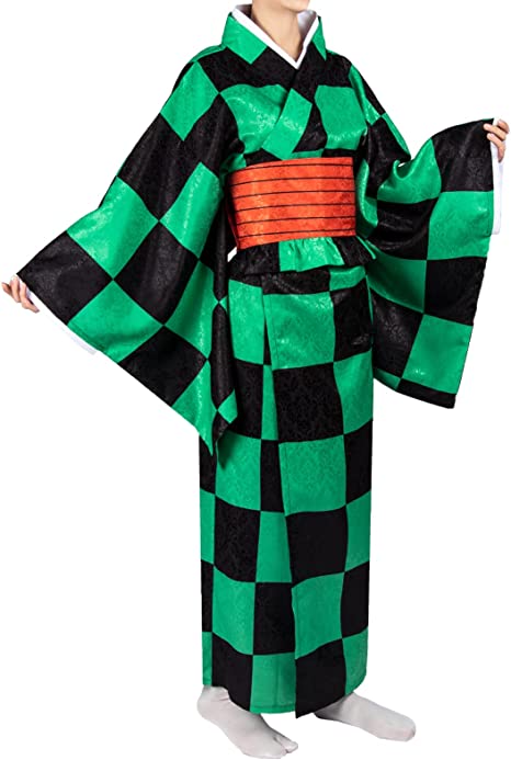 DIROLVON 鬼滅の刃 竈門炭治郎 コスプレ 衣装 鬼滅 遊郭編 着物 炭子 コスプレ ハロウィン クリスマス 仮装 アニメ 祭り (炭子 M)