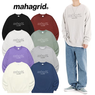 Qoo10] MAHAGRID THIRD LOGO CREWNECK