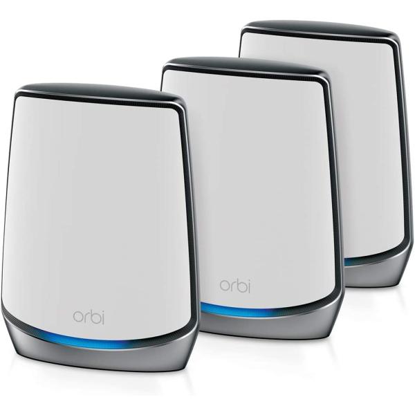 NETGEAR ネットギア Orbi WiFi6 メッシュWiFi AX6000 3台セット 無線LAN ルーター 11ax トライバンド RBK853 【Nintendo Switch/PS5/i