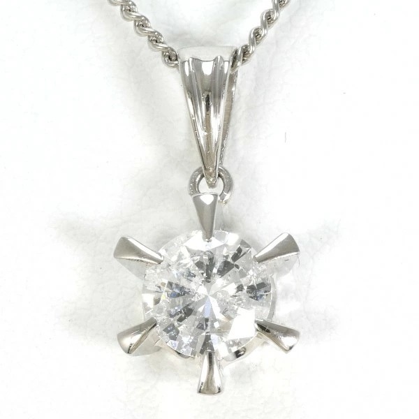 PT900 プラチナ PT850 ネックレス ダイヤ 0.712 鑑定書 ジュエリー 中古