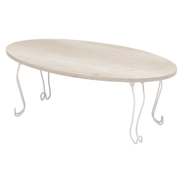 折れ脚テーブル(丸型/ホワイトウォッシュ) MT-6865WS メーカー直送