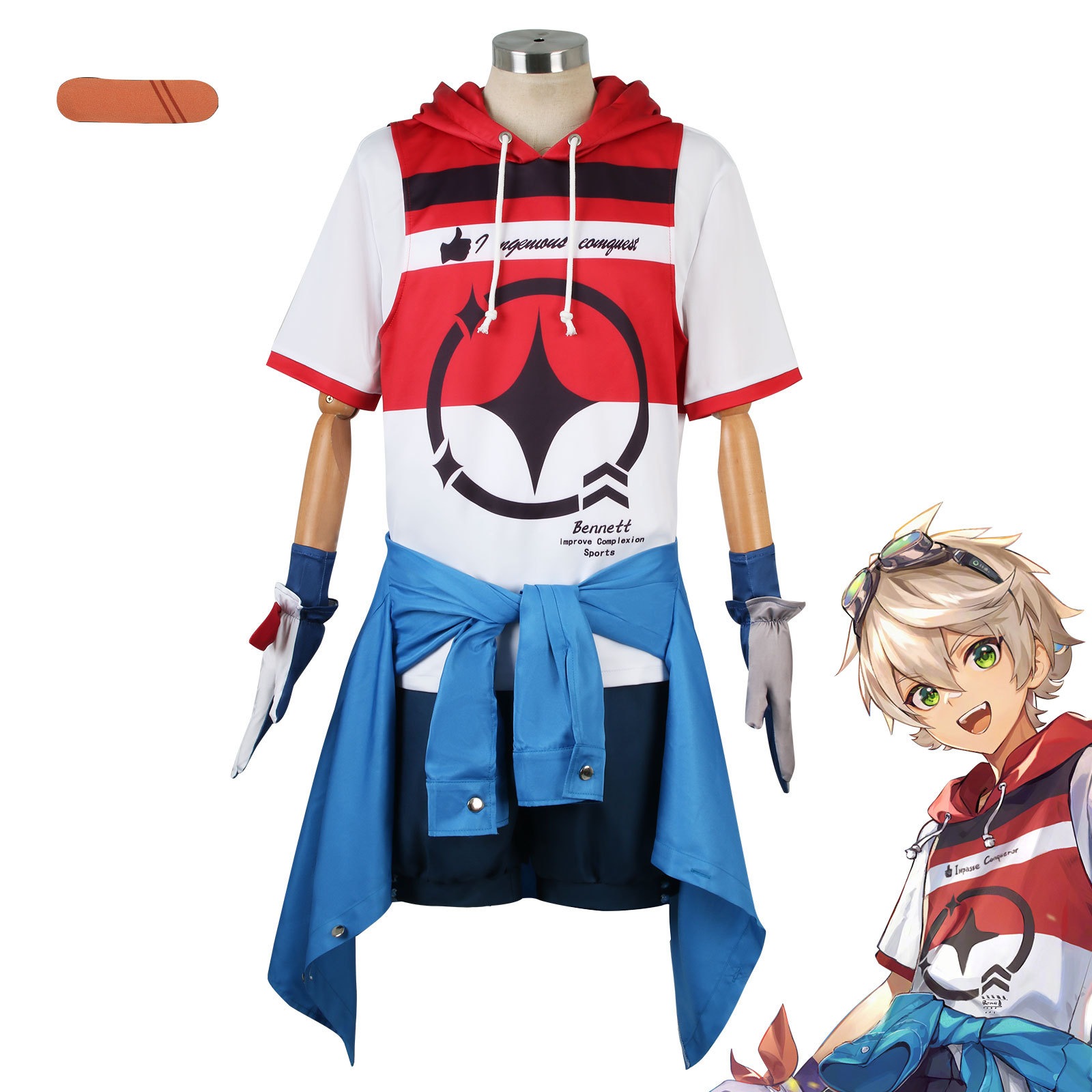 原神コスプレ衣装ベネット日服連動コスプレ衣装須弥二次元アニメ衣装