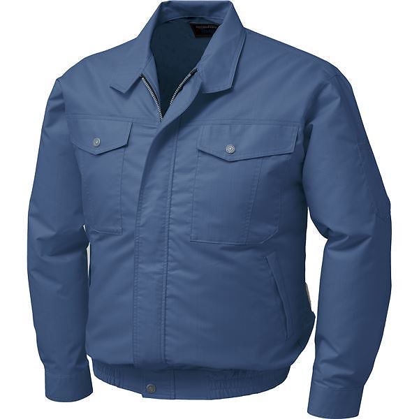 JIS T 8118 綿ポリ混紡制電空調服 リチウムバッテリーセット カラー：ダークブルー サイズ：5L
