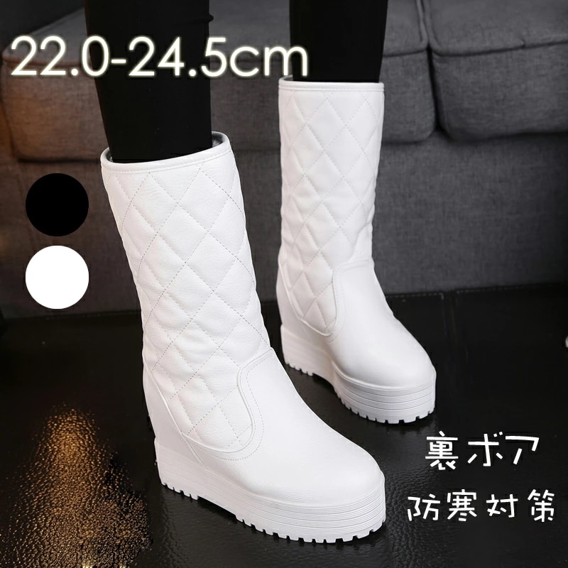 ショートブーツ ブーツ　ムートンブーツ　ブーツ　レディース　裏ボアショートブーツ　ヒール8.5cm　厚底　スニーカー（靴 くつ ブーツ 冬 もこもこ ふわふわ あったか ハーフブーツ ムートン）秋 5,543円