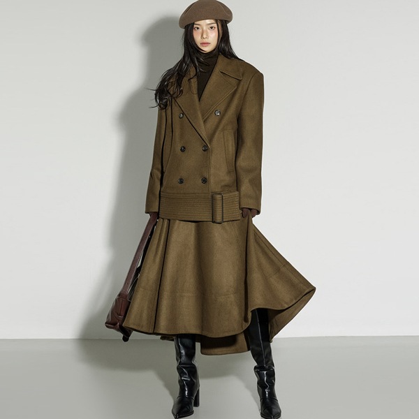 TP9195 コート スカート セットアップ