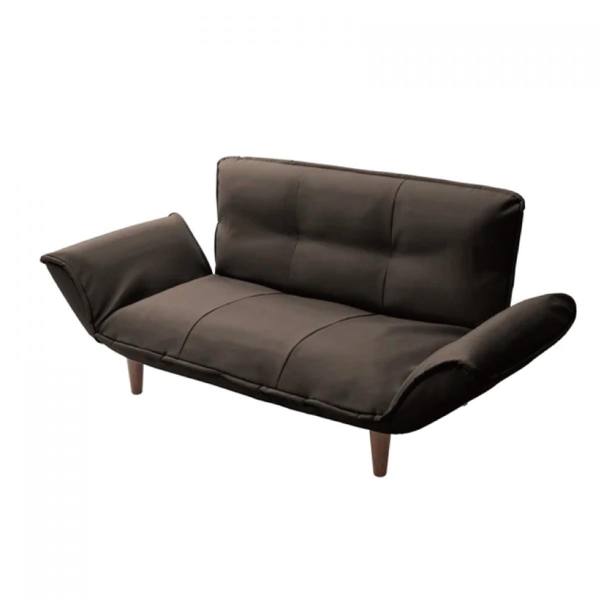 【I】セルタン カウチソファ 2人掛け KAN PVCブラウン 日本製 リクライニング 座面ポケットコイル ソファ CELLUTANEA A01p-595BR【受注生産品】 15,392円