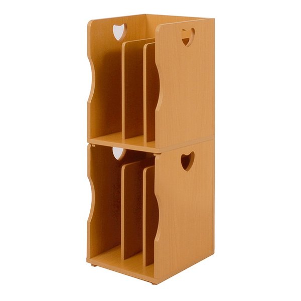 ブックスタンド ２個組 約 高さ34.5cm（1台）ナチュラル MM-7205NA-S2 5,638円