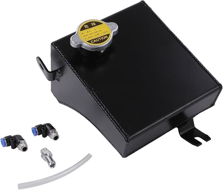 互換品日産 用 ラジエター アルミ リザーバータンク ラジエーター S13 RPS13 シルビア 180SX 純正 置き換え タイプ SR20 S14 S15 240SX 等(ブラック)