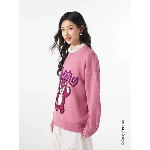 無料出荷（Timesales）2025秋品レディーストイストーリーいちごくまカットソーf08w4714