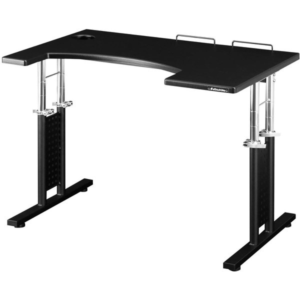 Bauhutte バウヒュッテ BHD-840M-BK コックピットデスク2 ミドル ブラック デスク独立型キーボードテーブル メーカー直送