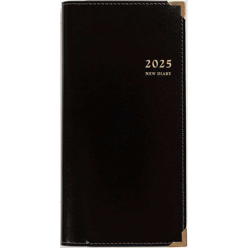 （まとめ買い）高橋書店 2025年 手帳 No.73 ニューダイアリー 1 手帳判 週間レフト式＆月間横罫式 黒 [x3]