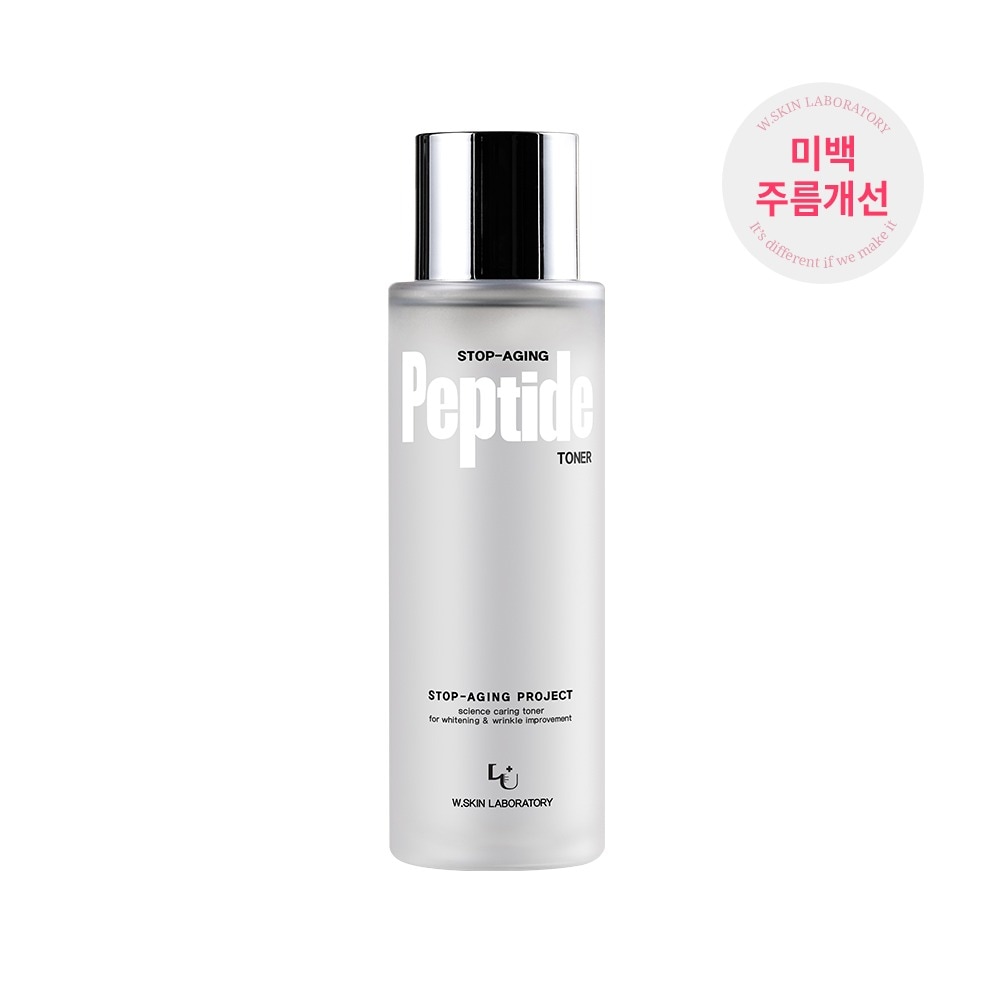[W皮膚研究所] 1+1ストップ エイジングペプチド トナー(250mlx2)+マスクパックをプレゼント