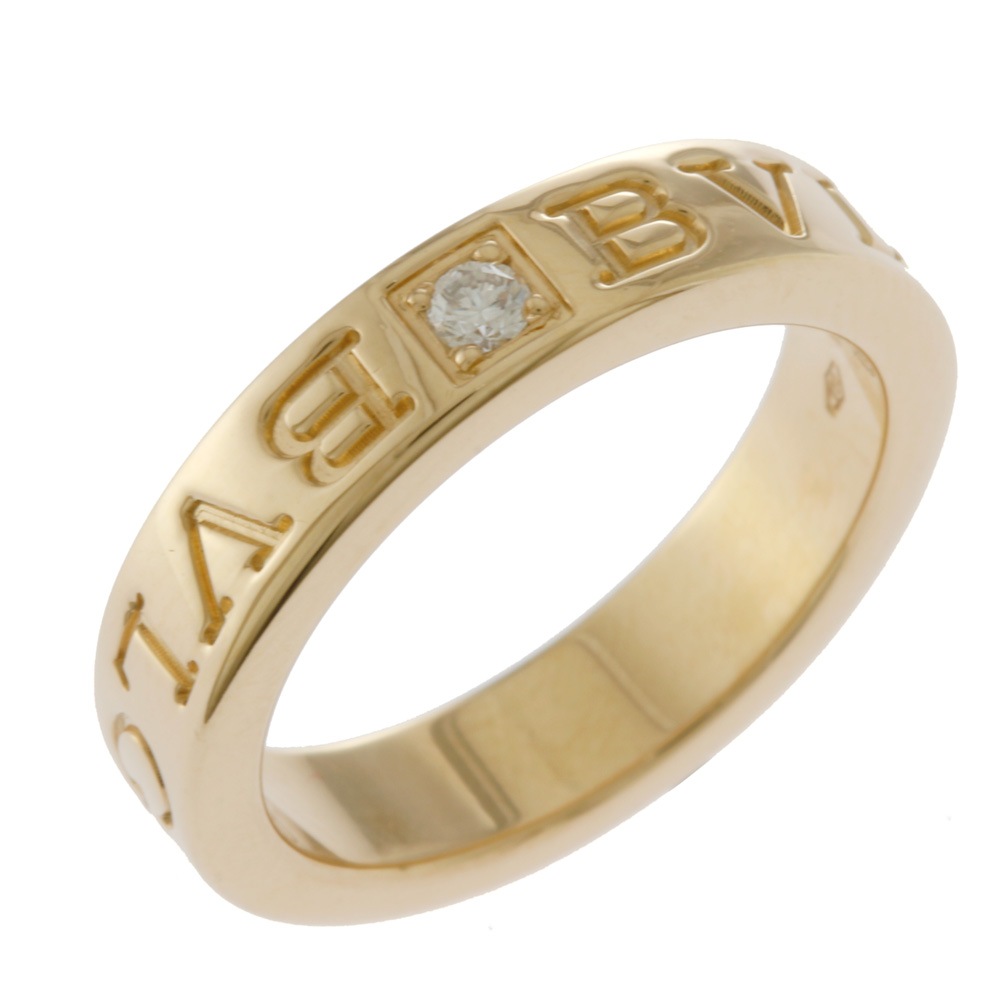 ブルガリ ブルガリブルガリ リング 指輪 8.5号 18金 K18イエローゴールド ダイヤモンド BVLGARI 中古 美品