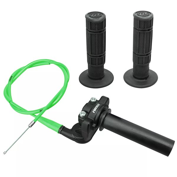Nibbiねじれスロットルグリップダートバイクグリップスロットルケーブルハンドルグリップ22mm オートバイスロットルアセンブリモトクロス