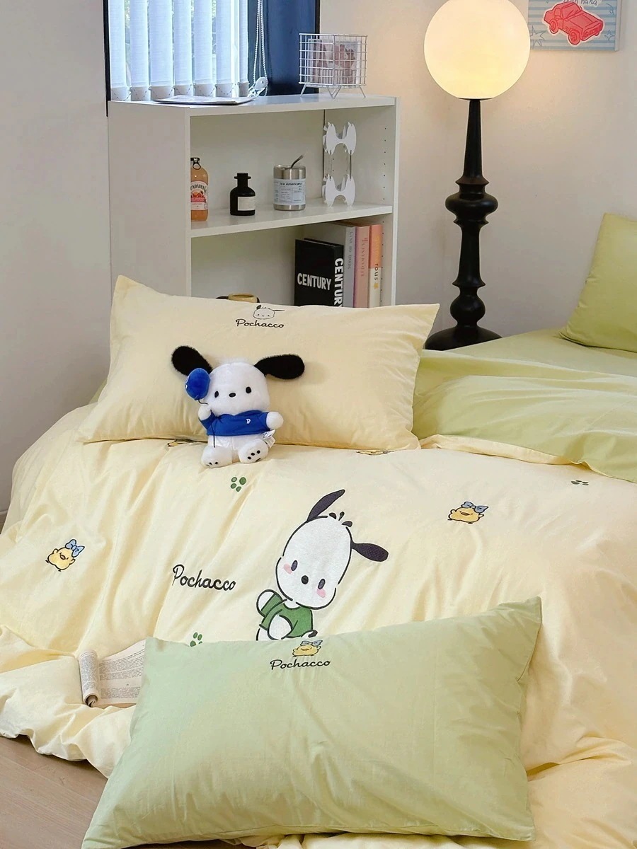 富士ストア パチャドッグ 洗い綿4枚組 ドミトリー掛け布団カバー