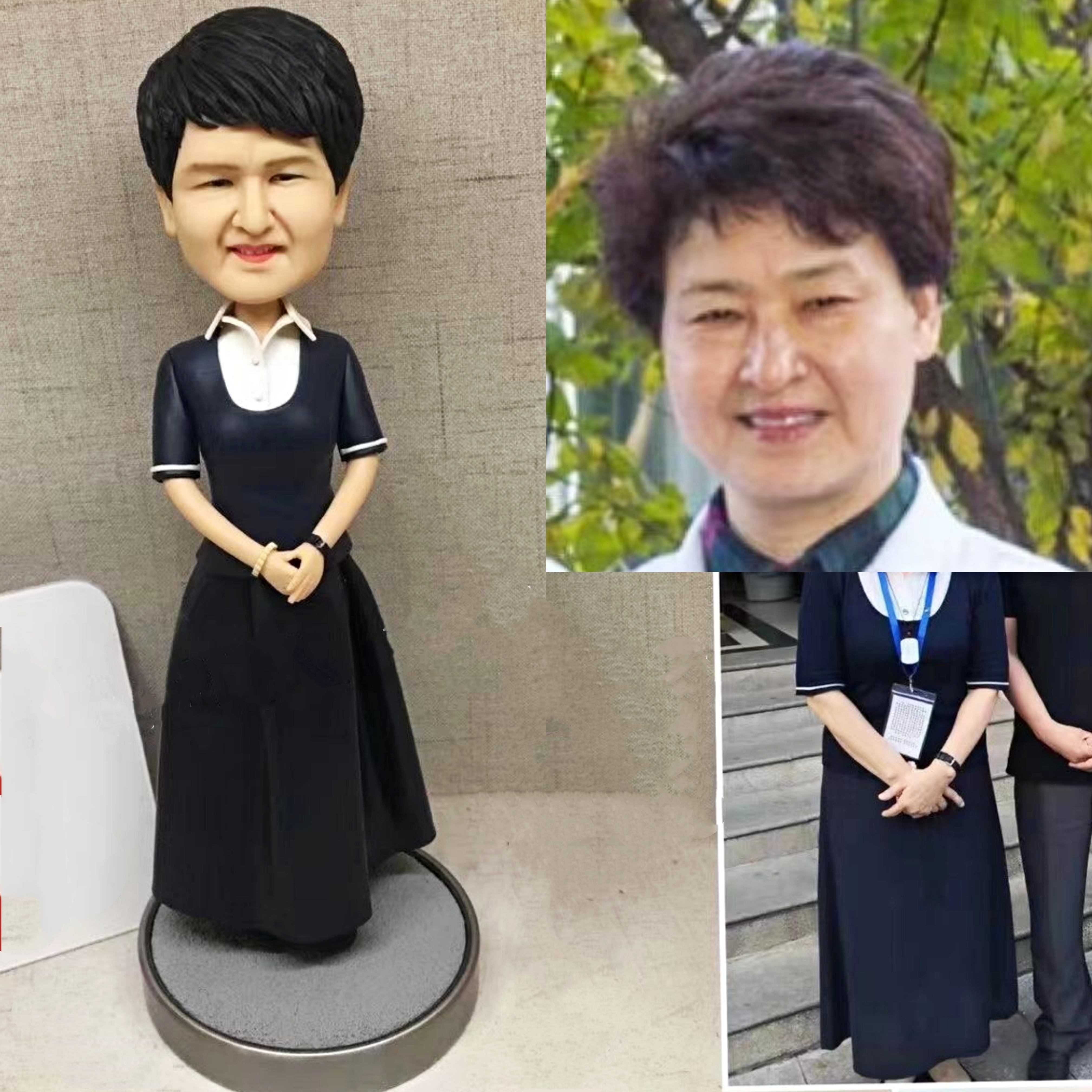 【オーダーメイド】3D肖像画 似顔絵 人形 フィギュア 結婚祝い 周年記念日 カップル 彼氏 彼女 夫婦 両親 贈呈品 記念品