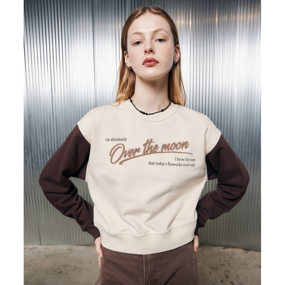 LARTIGENT L2 THE MOON スウェットシャツ(ブラウン)