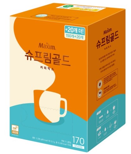 シュープリームゴールド 170包/ シュープリーム/シュープリームミックスコーヒー /韓国コーヒー/大人気/ホットもアイスもおいしい/甘い/おいしい