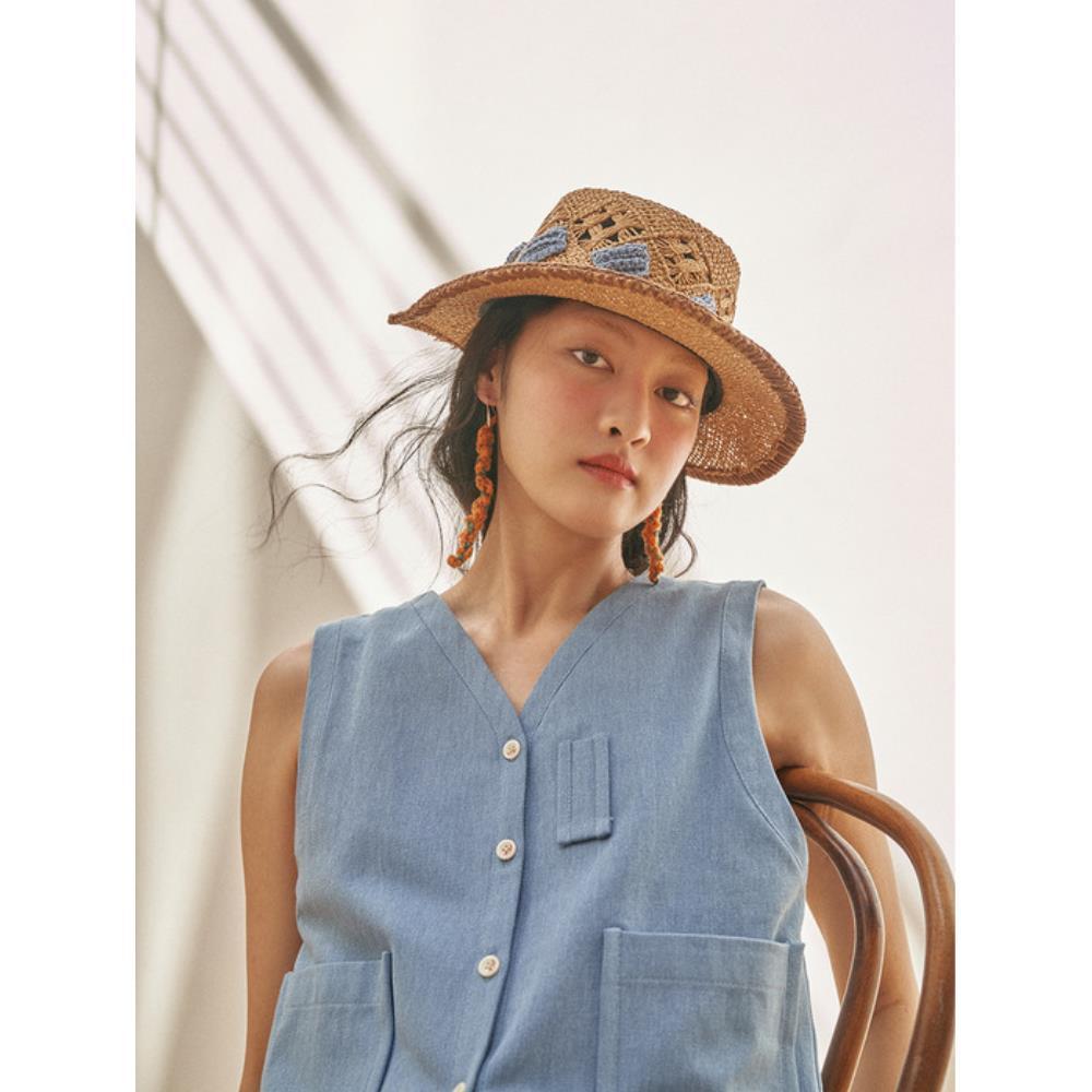 MISU A BARBE SEED STRAW BLUE